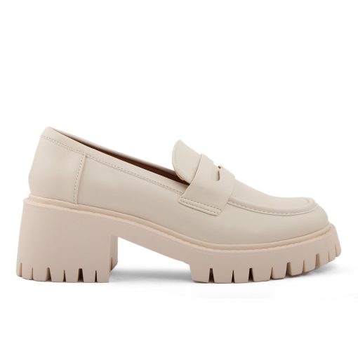 Fashion Attitude Loafers for Women in Beige