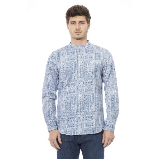 Baldinini Trend Men's Blue Navy Cotton Shirt