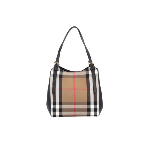 Burberry Women's Leather and Fabric Shoulder Bag