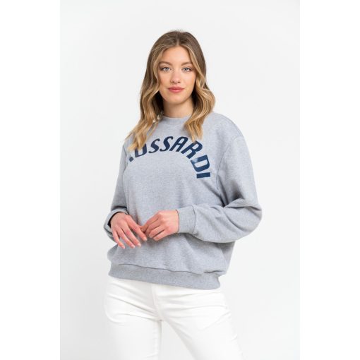 Trussardi Women's Melange Grey Sweatshirt