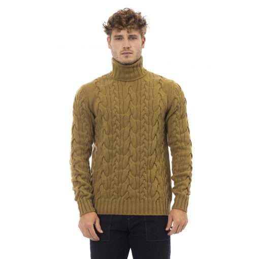 Alpha Studio Wool Turtleneck Sweater