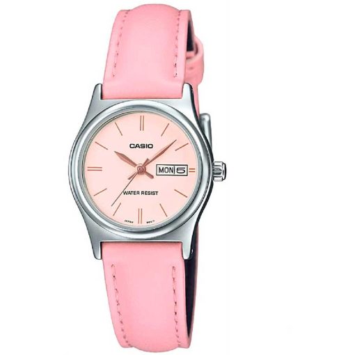 Casio LTP V006L 4B Women's Analog Leather Strap Watch