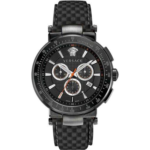 Versace Men's Black Chronograph Watch