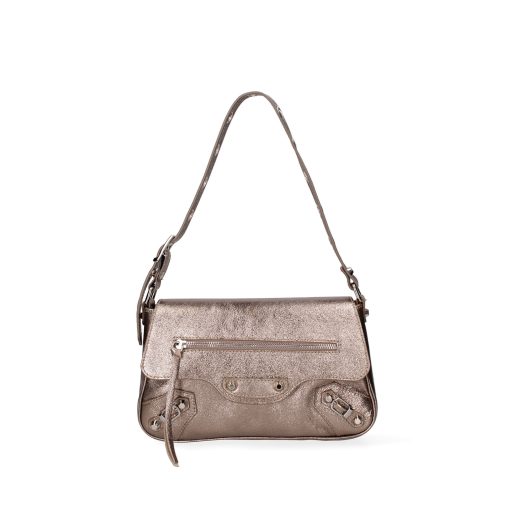 Roberta Rossi Leather Shoulder Bag in Bronzo