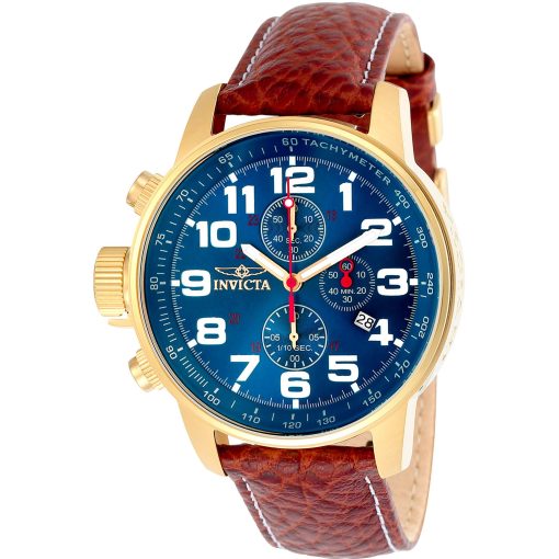 Invicta Men's Chronograph Watch with Leather Strap