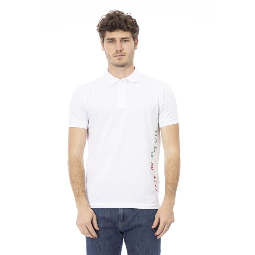 Baldinini Trend Bianco White Polo Shirt