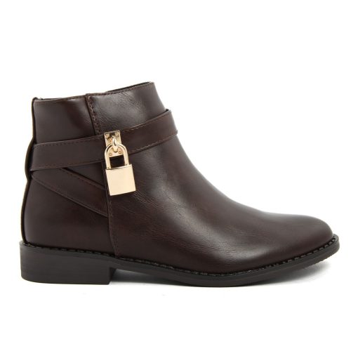 Fashion Attitude Ankle Boots in Coffee