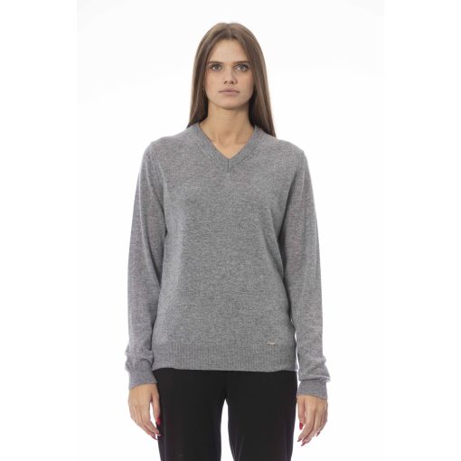 Baldinini Trend Women's V-Neck Long Sleeve Sweater