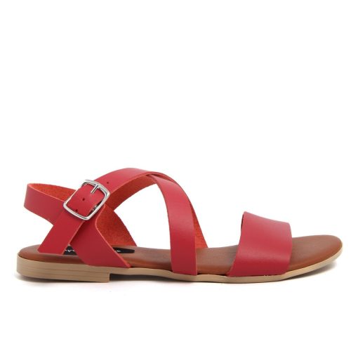 Fashion Attitude Red Leather Sandals