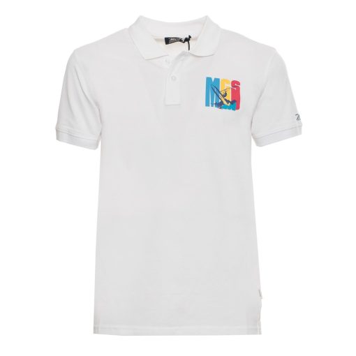 MCS White Polo Shirt