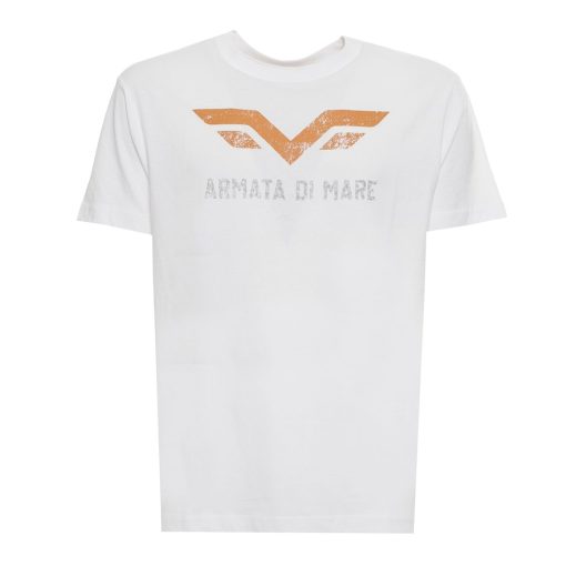 Armata Di Mare Men's Solid Color Round Neck T-Shirt