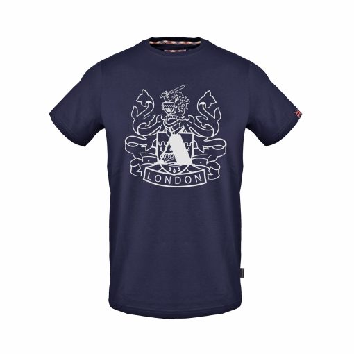 Aquascutum Solid Colour Cotton T-Shirt