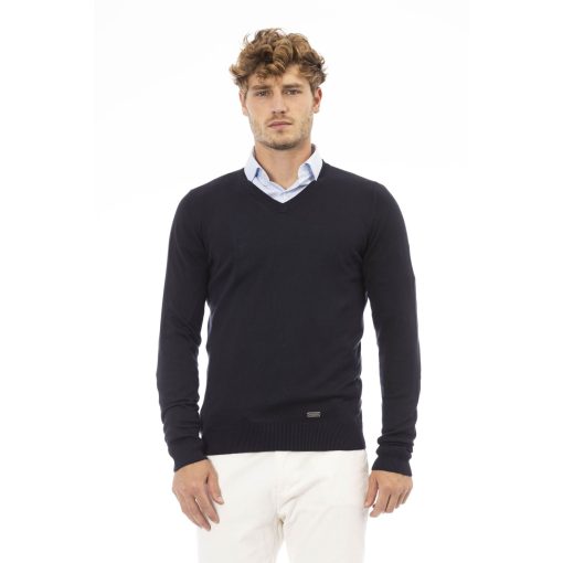 Baldinini Trend Men's V-Neck Wool-Modal Sweater