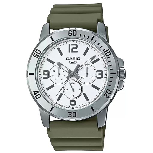 Casio MTP VD300 3B Men's Multifunction Chronograph Watch