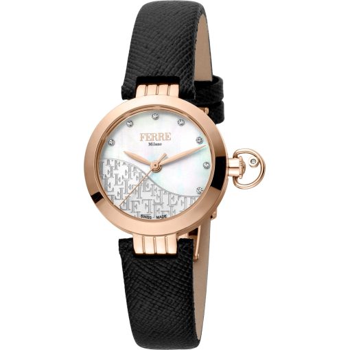 Ferrè Milano Women's Analog Watch with Leather Strap