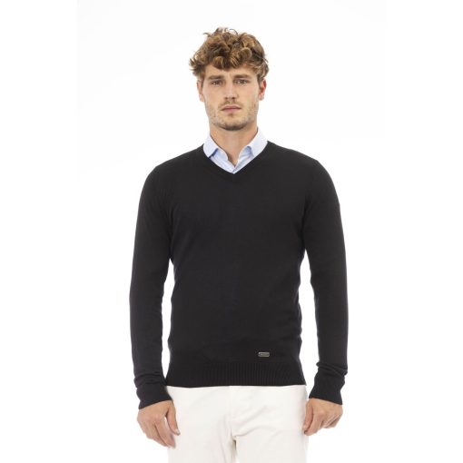 Baldinini Trend Men's V-Neck Wool-Modal Sweater