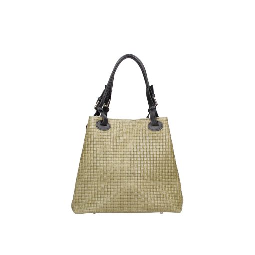 Gave Lux Verde Leather Shopping Bag