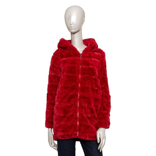 Baldinini Trend Bomber Jacket for Women in Rosso Red