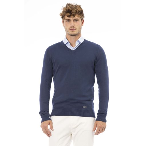 Baldinini Trend Men’s V-Neck Wool-Modal Sweater