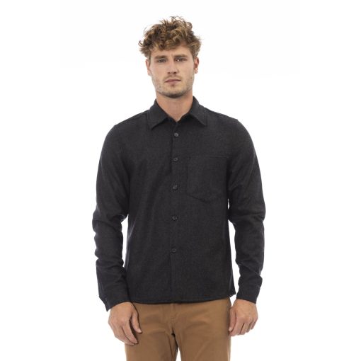 Alpha Studio Men's Fall/Winter Wool Blend Shirt