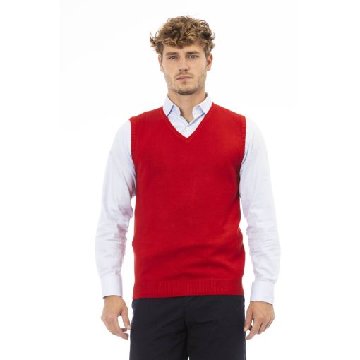 Alpha Studio Rosso V-Neck Sweater