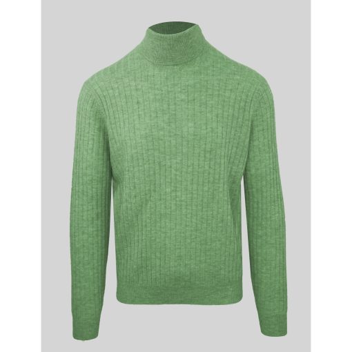 Malo Optimum Cashmere-Wool Turtleneck Sweater