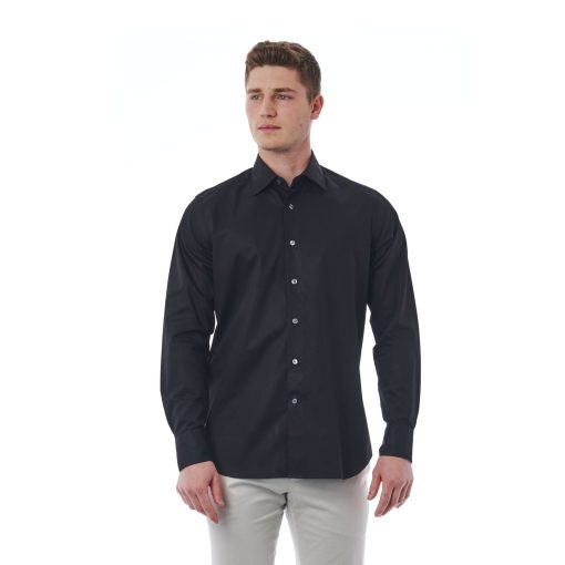 Bagutta Solid Long-Sleeve Shirt for Men