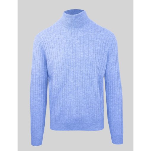 Malo Optimum Cashmere-Wool Turtleneck Sweater