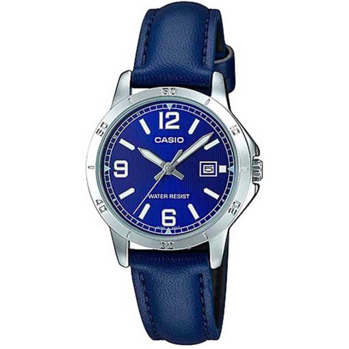 Casio Women's LTP-V004L-2B Leather Strap Watch