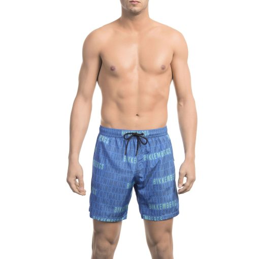 Bikkembergs Beachwear Blue Swimsuit