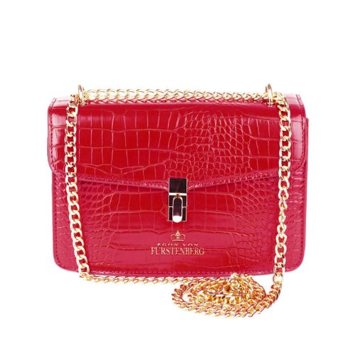 Egon Von Furstenberg Red Crossbody Bag