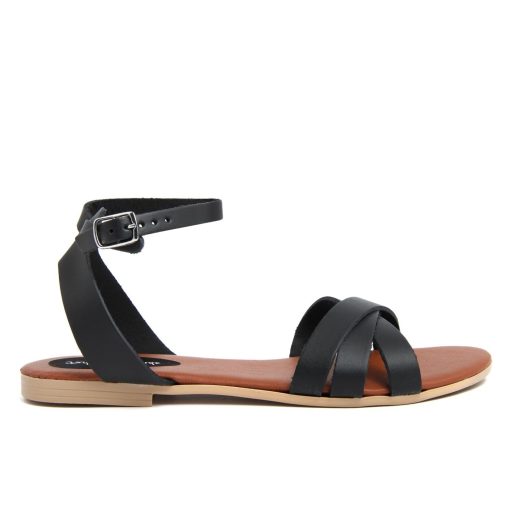 Fashion Attitude Leather Ankle Strap Sandals