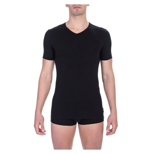 Bikkembergs Men's V-Neck Cotton Blend T-Shirt