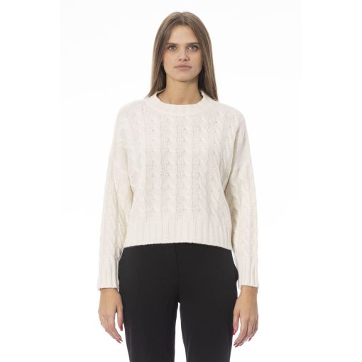 Baldinini Trend Women's Sweater in Cream