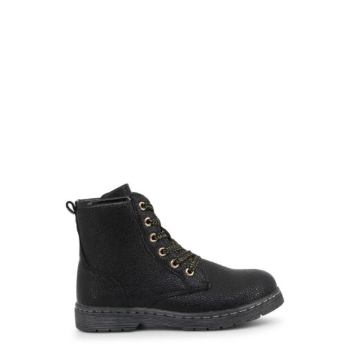 Shone Kids Black Ankle Boots