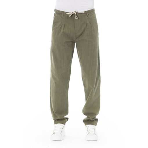 Baldinini Trend Man's Army Green Trousers