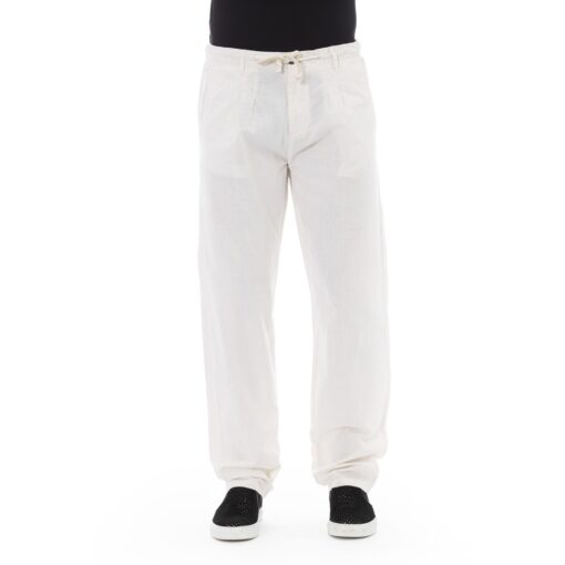 Baldinini Trend Men’s White Trousers