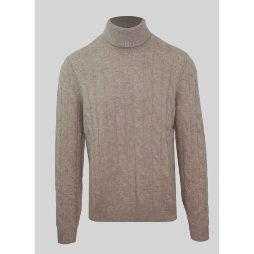 Malo Optimum Cashmere-Wool Turtleneck Sweater