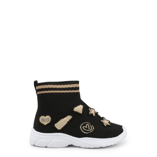 Shone Kids Sneakers in Black Lurex