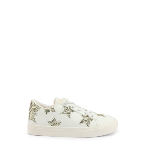 Shone Kids Sneakers in White Gold