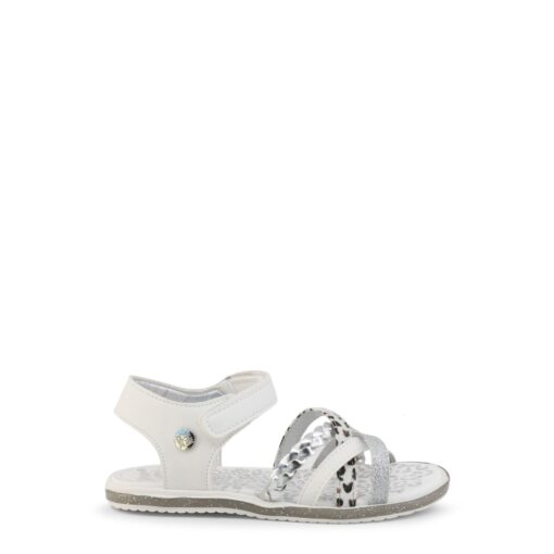 Shone Kids White Glitter Sandals