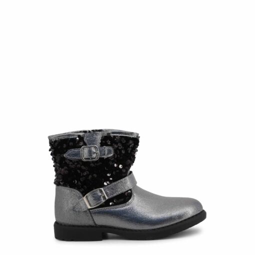 Shone Silver Kids Ankle Boots