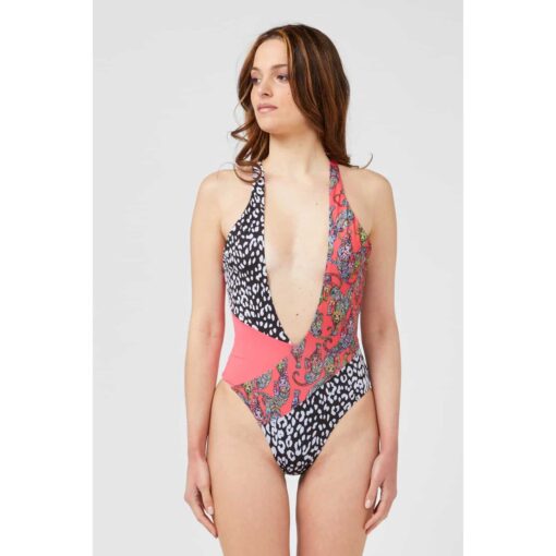 Custo Barcelona Fuchsia Fantasy Leopard Swimsuit