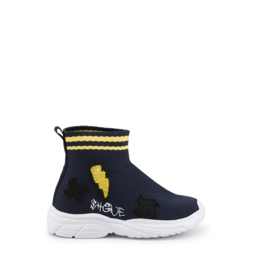 Shone Kids Sneakers in Navy & Yellow