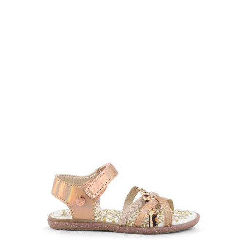 Shone Kids Nude Glitter Sandals