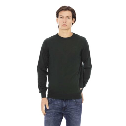 Baldinini Trend Fall/Winter Men's Wool Sweater in Green