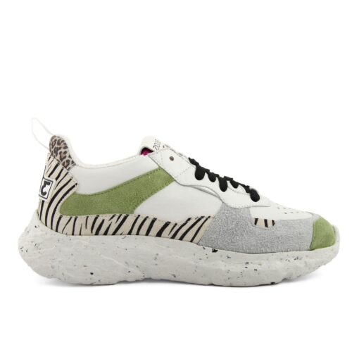 Blocks 79 Leather Zebra Print Sneakers