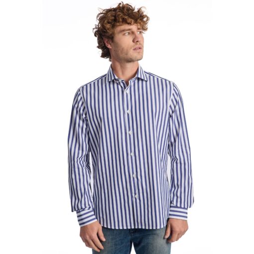 Baldinini Trend Men's Striped Cotton Shirt