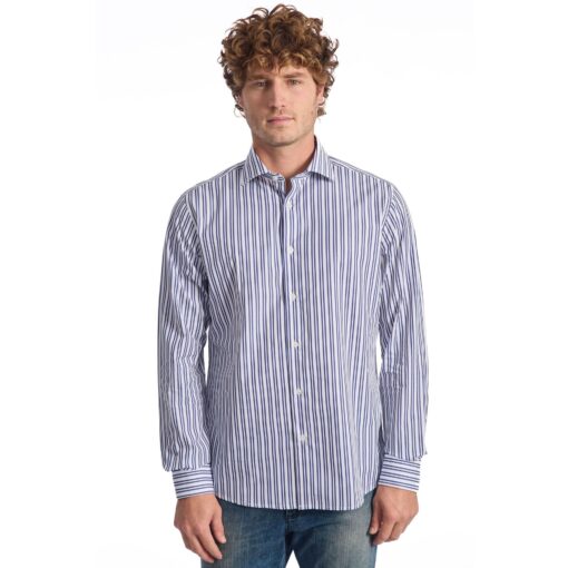 Baldinini Trend Striped Cotton Shirt