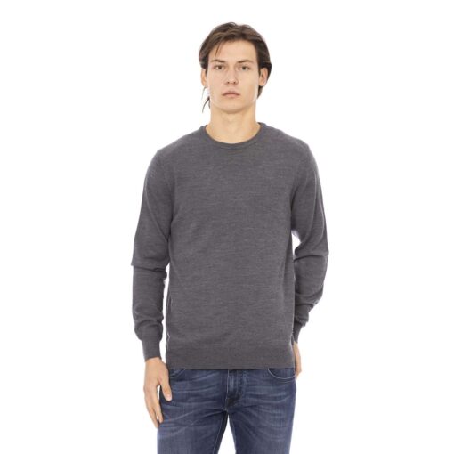 Baldinini Trend Men's Wool Sweater - Grigio Grey